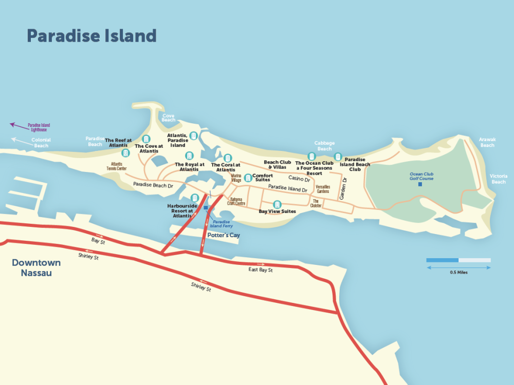 Maps Of Nassau Paradise Island Nassau Paradise Island 2129